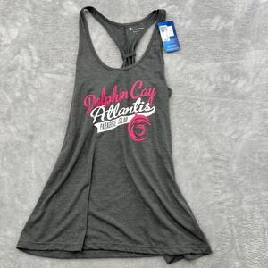 Champion Dolphin Cay Atlantis Tank Top Size L Gray Womens Racerback Souvenir